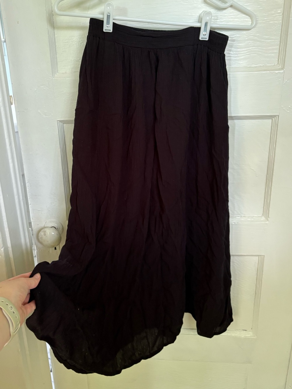 Vintage black women’s maxi skirt - Carole Little - fits like medium